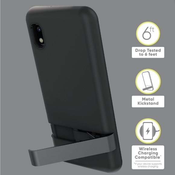 Phone Case with Metal Kickstand for Samsung Galaxy A10e - Picture 1 of 8